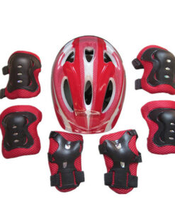 sunsiom boys girls kids safety helmet & knee & elbow pad set for cycling skate bike use